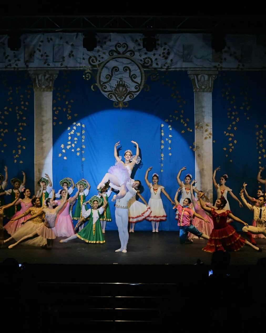 Función de gala del elenco de DANZAR sobre el escenario